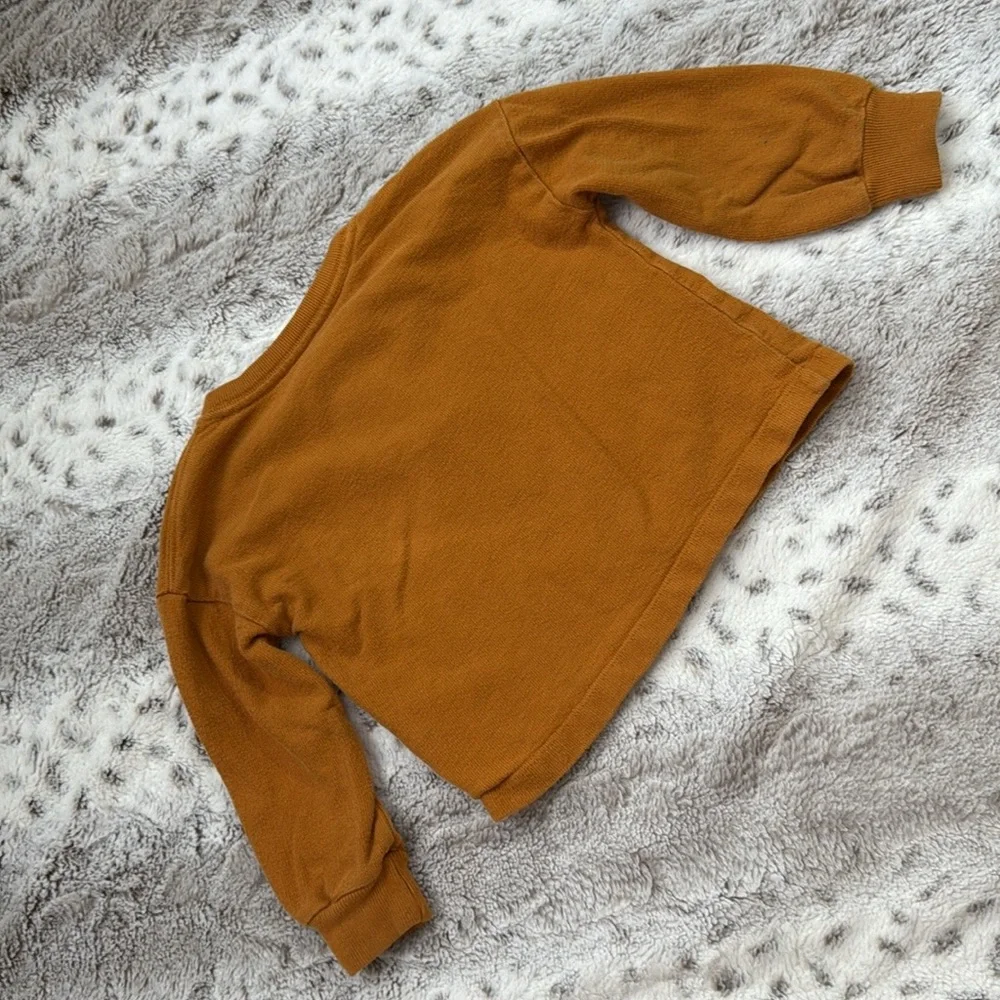 Baby GAP mustard Henley sweater boys 18-24 months Classiccore minimalist neutral